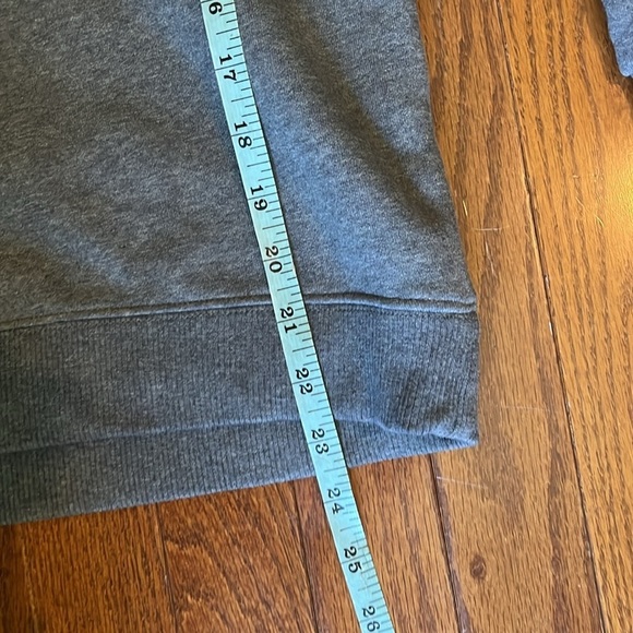 Pact | Heather Grey Fleece Courtside V-Neck Sweatshirt Medium Relaxed Loungewear - Picture 10 of 10